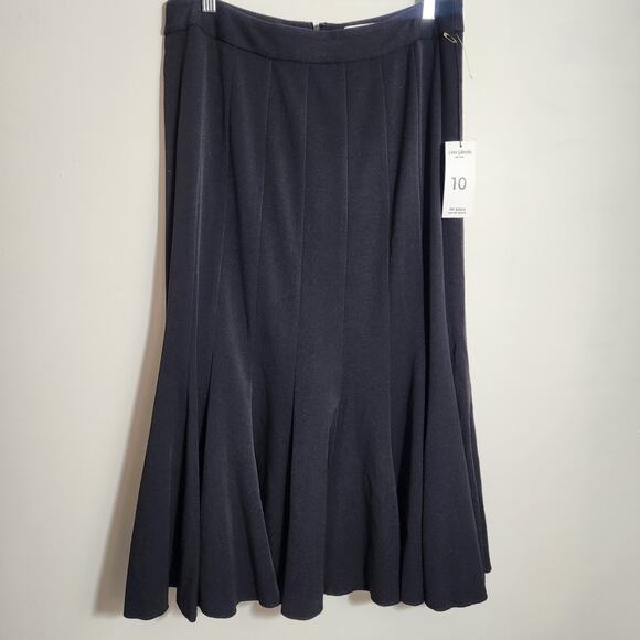 Lena Gabrielle vintage NWT fit and flare black fully line skirt woman's size 10 - Picture 10 of 10